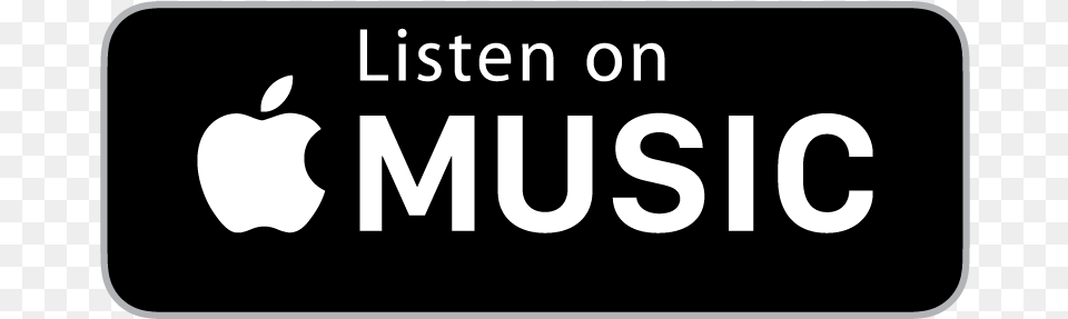 Listen On Apple Music Logo, Text, Symbol Png Image