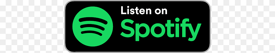 Listen On Spotify Black Banner, Green, Logo Free Transparent Png