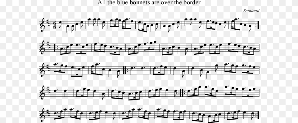 Listen To All The Blue Bonnets Are Over The Border Bts 21st Century Girl Sheet Music, Sheet Music Png