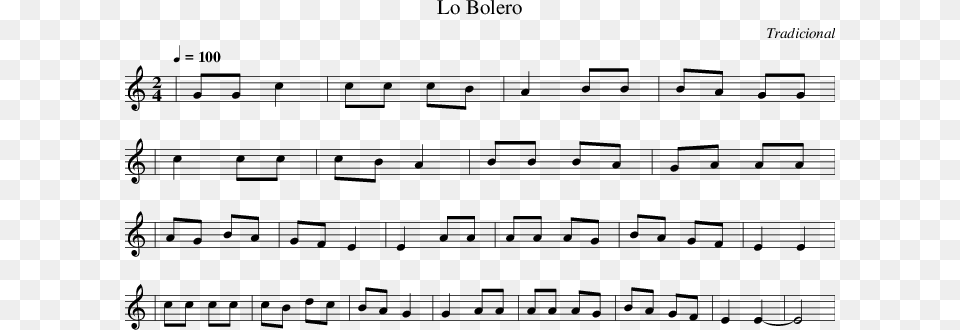 Listen To Lo Bolero Chief O Neill39s Favourite, Sheet Music Free Png Download