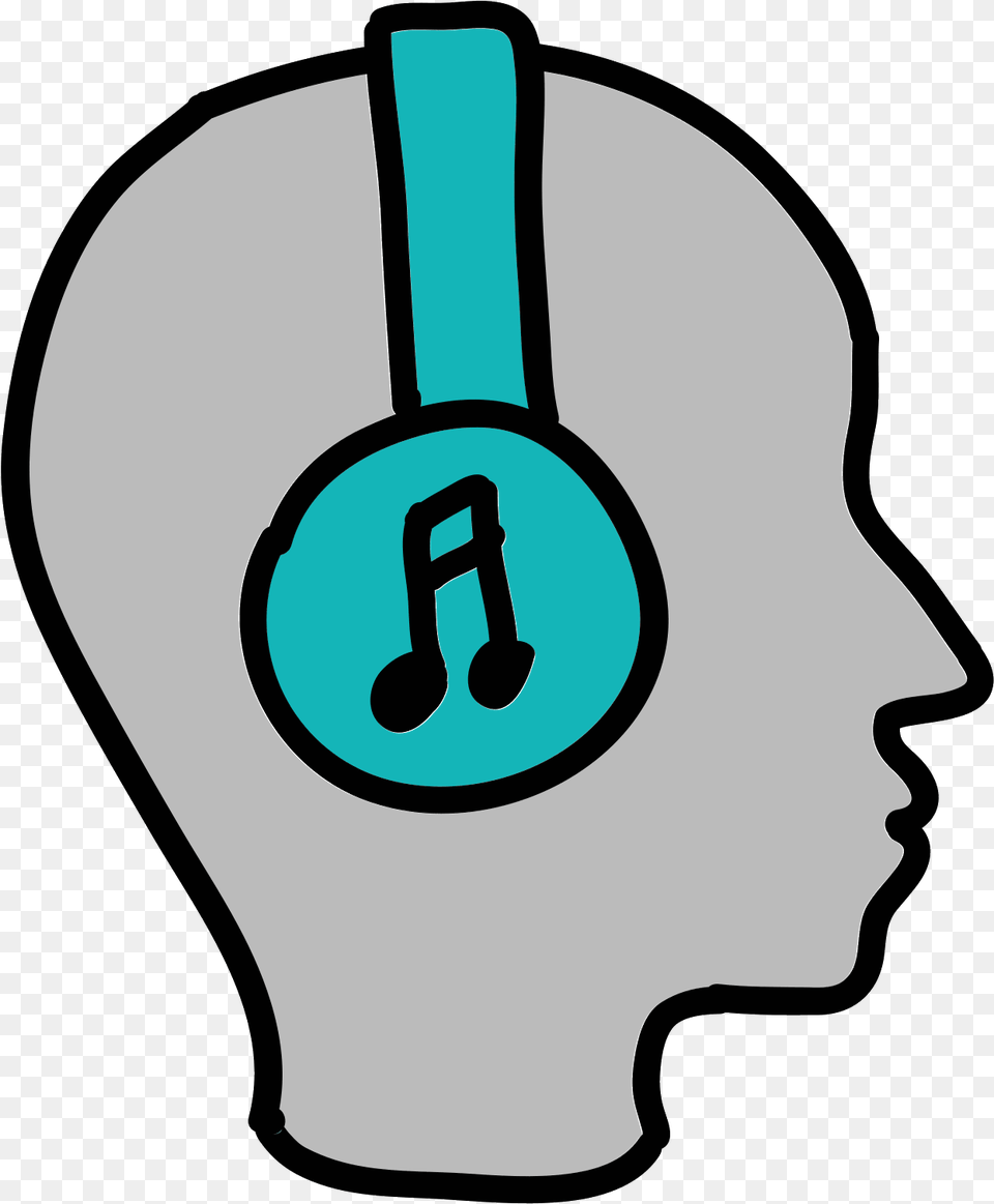 Listen To Music Icon Human Brain Cartoon, Electronics, Headphones Png