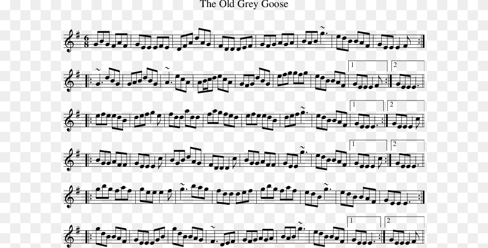 Listen To Old Grey Goose The Macarthur Road Reel, Sheet Music Free Png
