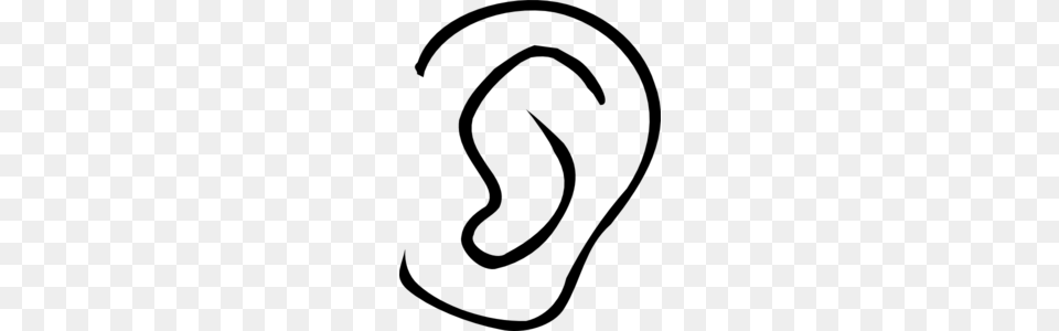 Listening Ear Clip Art, Gray Png