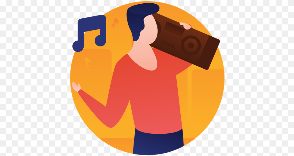 Listening Music Icon Of Gradient Style Available In Svg Listening Music Vector, Photography, Box, Cardboard, Carton Free Transparent Png