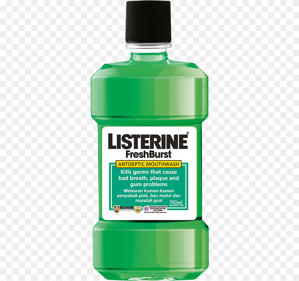 Listerine Freshburst Mouthwash, Bottle, Aftershave, Cosmetics, Perfume Png