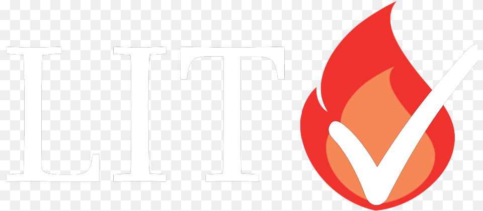 Lit Logo White Serif Emblem, Flower, Plant Free Png Download