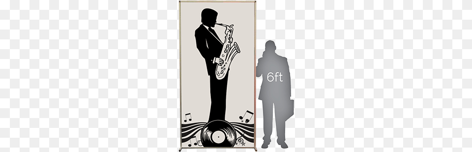 Lit Silhouette Rizzo Grease Silhouette, Adult, Male, Man, Person Free Png