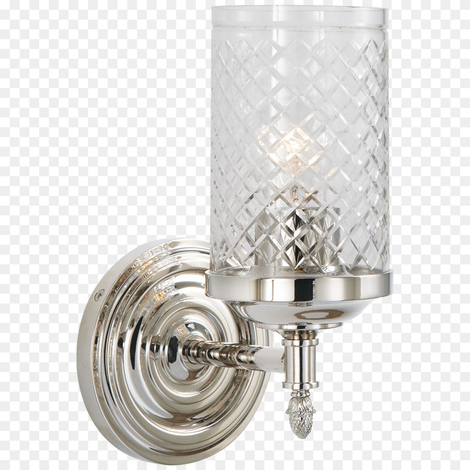 Lita Single Sconce In Polished Nickel With Cryst Ceiling Fixture, Light Fixture, Lamp, Machine, Wheel Free Png