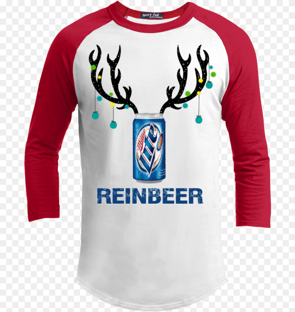 Lite Reinbeer Funny Beer Reindeer Christmas Sporty T Shirt Corona Beer Christmas Tshirt, Clothing, Long Sleeve, T-shirt, Sleeve Png Image