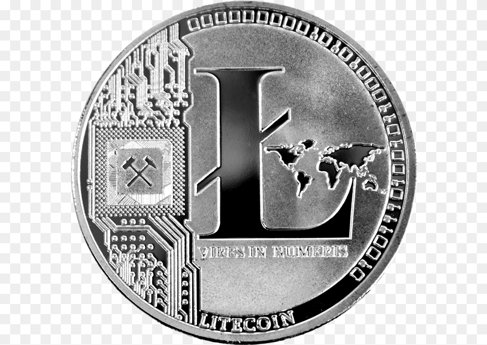 Litecoin Collectors Coin Silver Gold, Money, Adult, Bride, Female Png