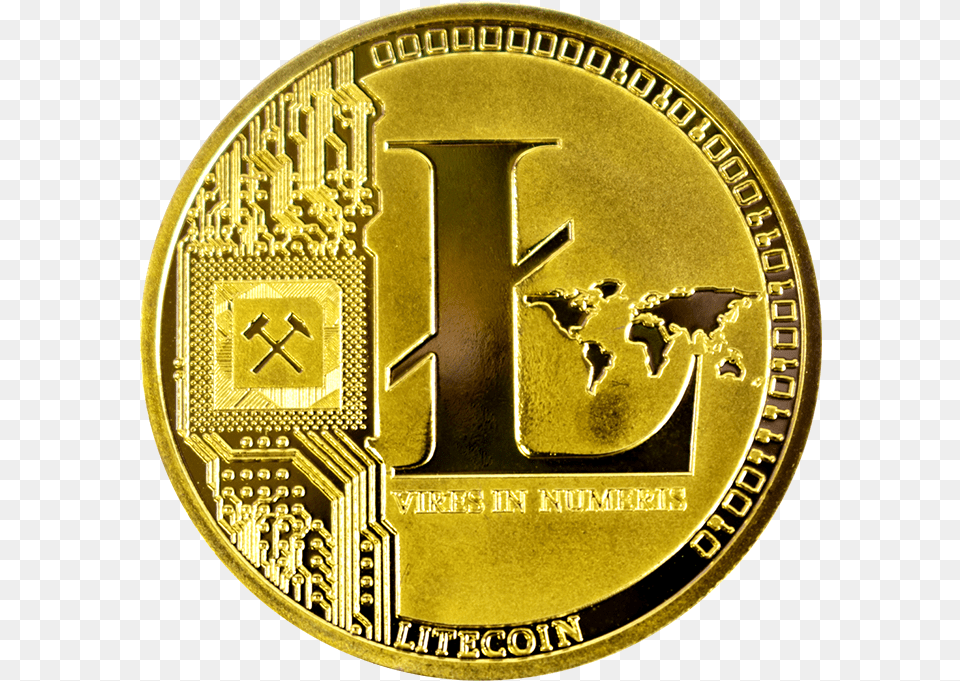Litecoin Collectoru0027s Coin Gold Litecoin Gold, Money Png