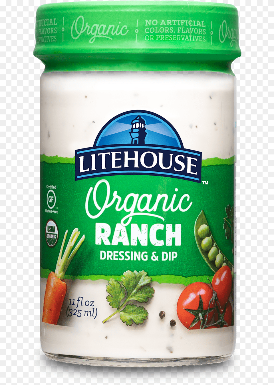 Litehouse Organic Ranch Dressing, Food, Mayonnaise, Can, Tin Free Png