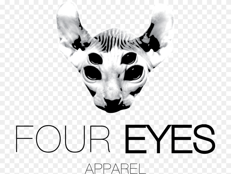 Literally Four Eyes Apparel Sphynx, Animal, Cat, Mammal, Pet Free Png