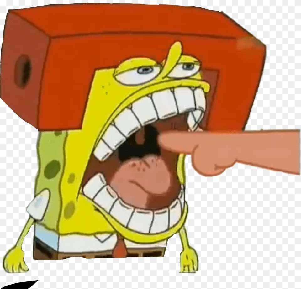 Literally One Of The Best Spongebob Faces Ever Spongeb Cartoon Free Png Download