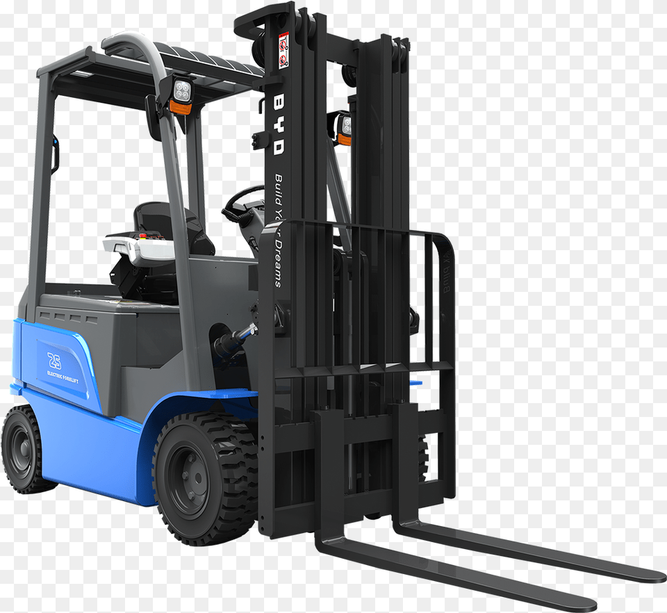Lithium Ion Electric Forklift Byd, Machine, Wheel, Bulldozer Png Image