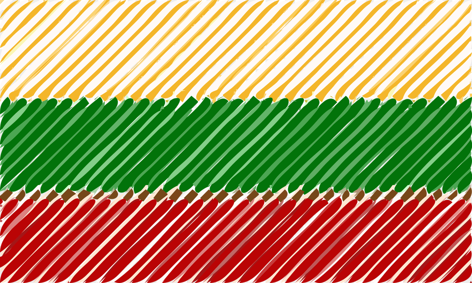 Lithuania Flag Linear Clip Arts Heiligenkreuz Abbey, Paper, Festival, Hanukkah Menorah Png Image