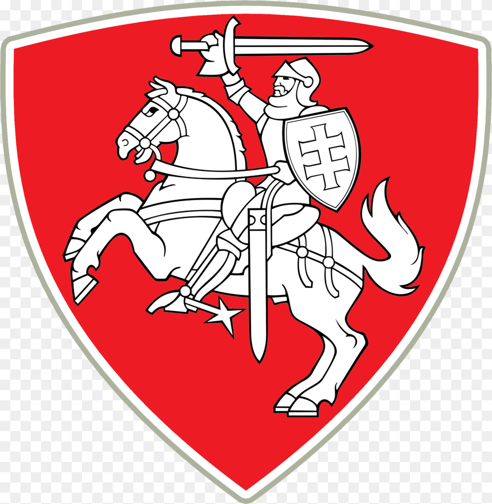 Lithuania National Ice Hockey Team Logo, Armor, Shield, Person, Baby Free Transparent Png