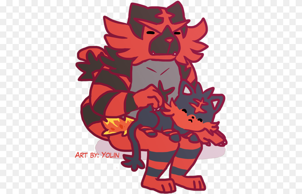 Litten Incineroar Cartoon, Book, Comics, Publication, Art Free Png