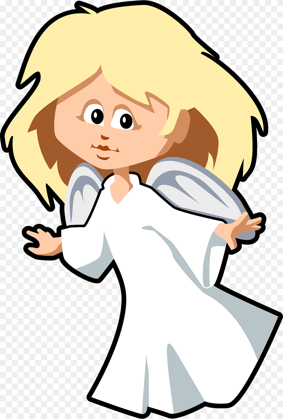 Little Angel Clipart, Book, Comics, Publication, Baby Free Png Download
