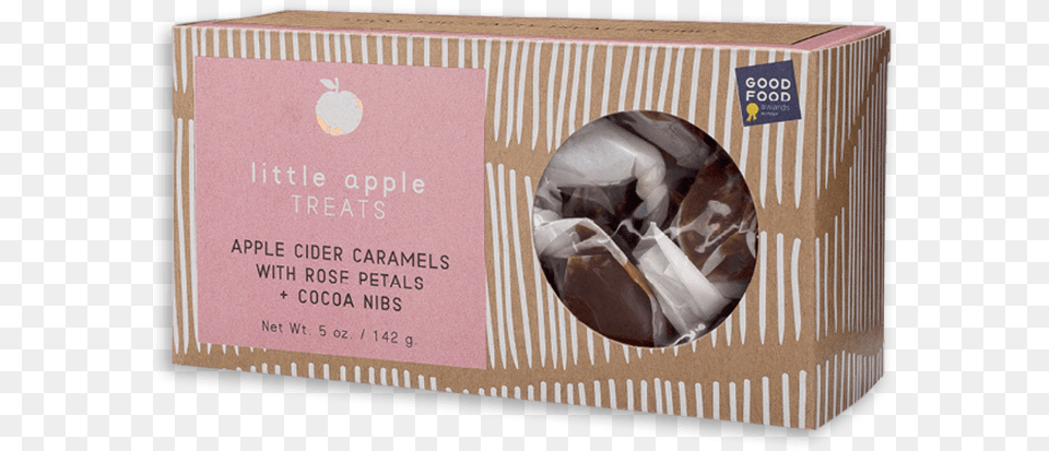 Little Apple Treats Cider Caramels With Rose Petals And Cocoa Nibs Types Of Chocolate, Box, Paper, Cardboard, Carton Free Png Download