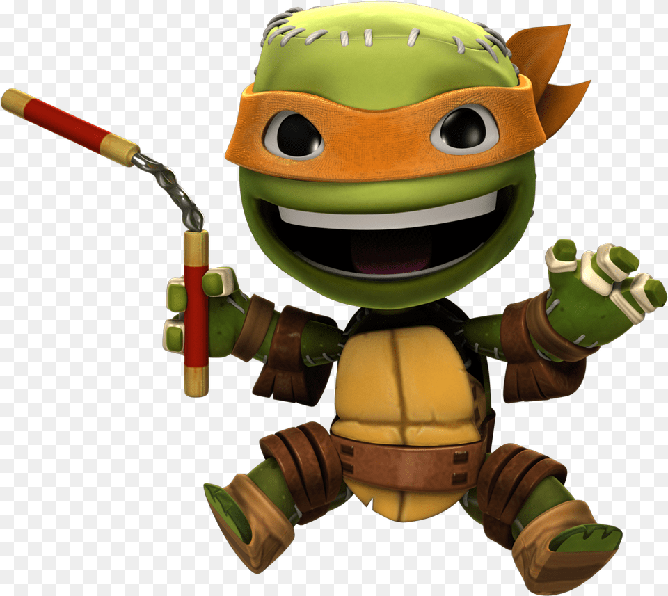 Little Big Planet Ninja Turtles, Toy, Helmet, Robot Png