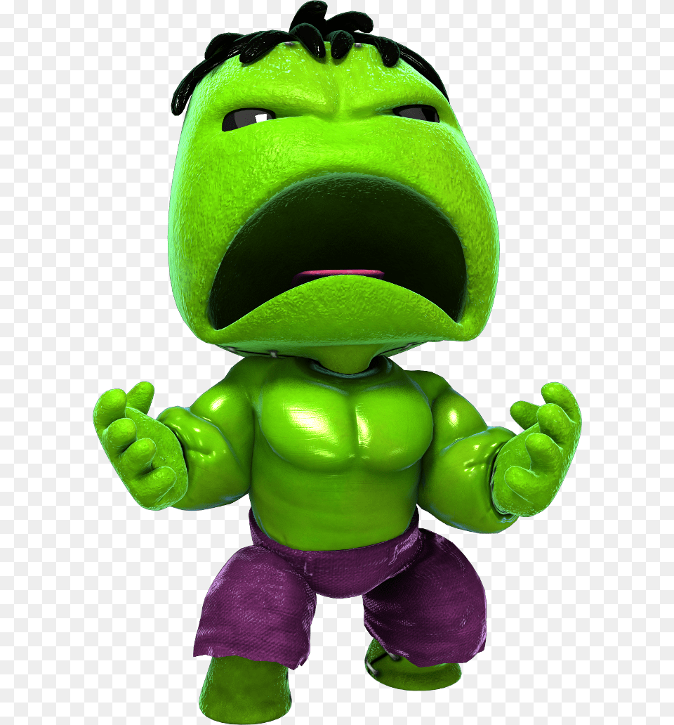 Little Big Planet Sackboy Little Big Planet Hulk, Green, Toy Free Transparent Png