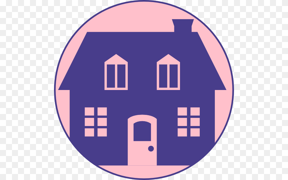 Little Blue House With Pink Background Svg Clip Arts Wanted Home For Sale, Neighborhood, Architecture, Building, Housing Free Png Download