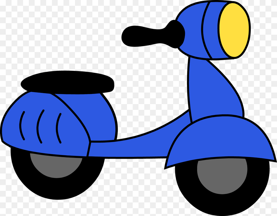 Little Blue Motor Scooter Clipart Scooter Clip Art, Vehicle, Transportation, Motorcycle, Tool Free Transparent Png