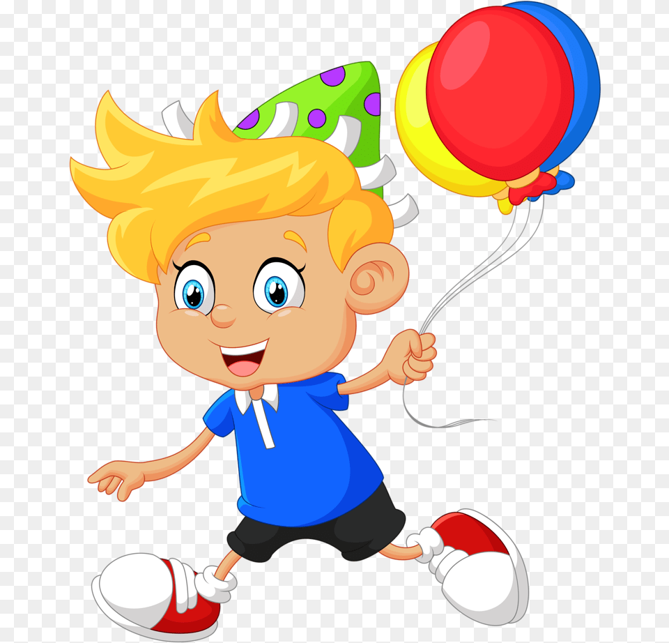 Little Boy Balloon Cartoon Boy Balloon Clipart, Baby, Person, Face, Head Free Png Download