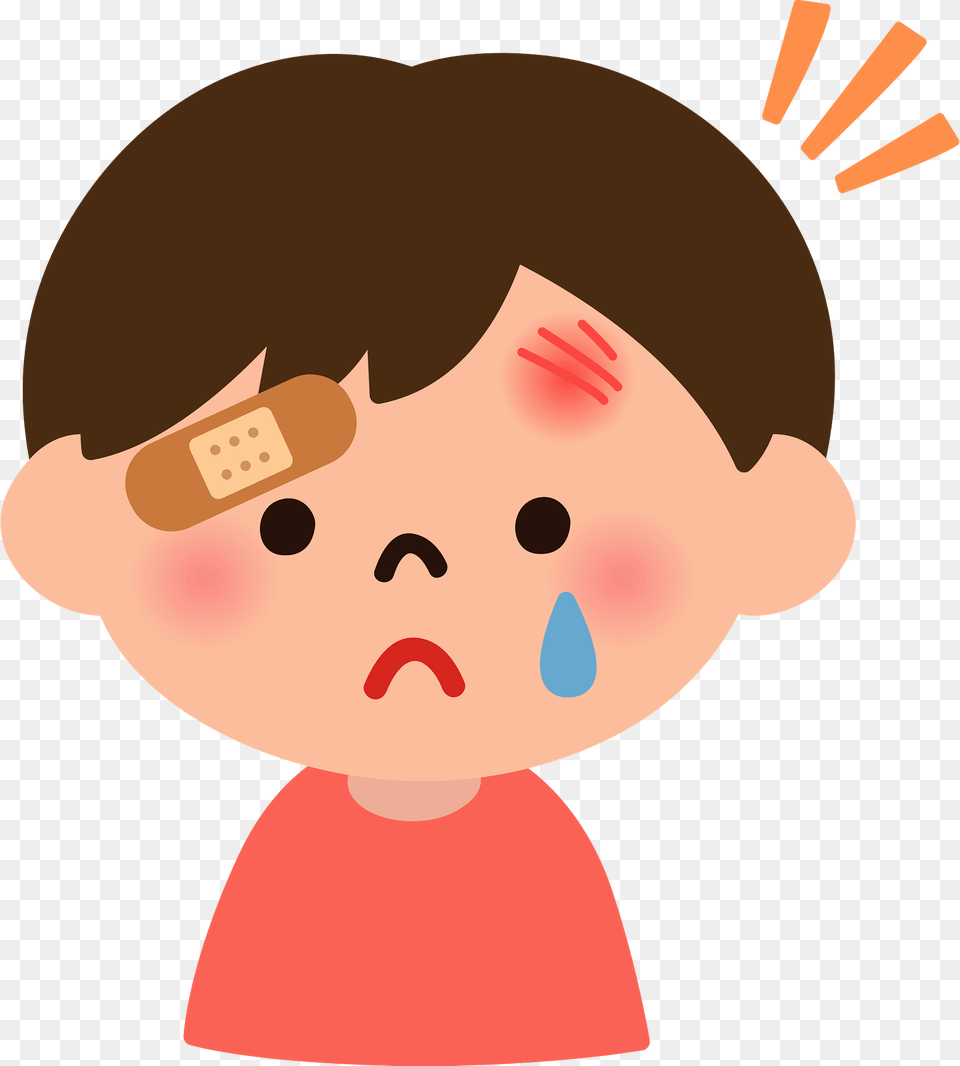 Little Boy Is Injured Clipart, Baby, Person, Face, Head Free Png