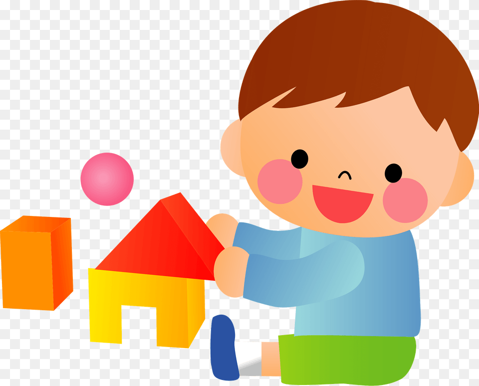 Little Boy Is Playing With Building Blocks Clipart, Nature, Outdoors, Snow, Snowman Free Transparent Png