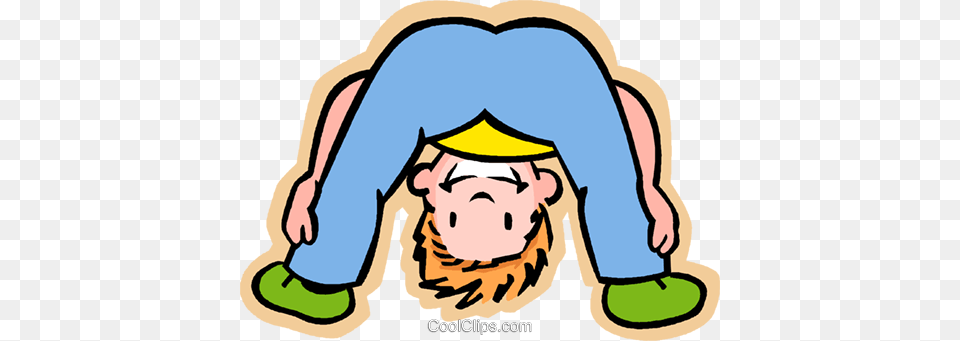 Little Boy Looking Through His Legs Royalty Vector Clip Art, People, Person, Clothing, Pants Free Transparent Png