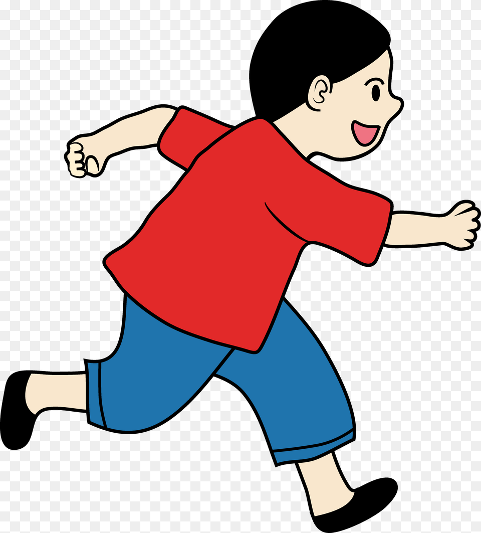 Little Boy Running Clipart, Clothing, Pants, Baby, Person Png