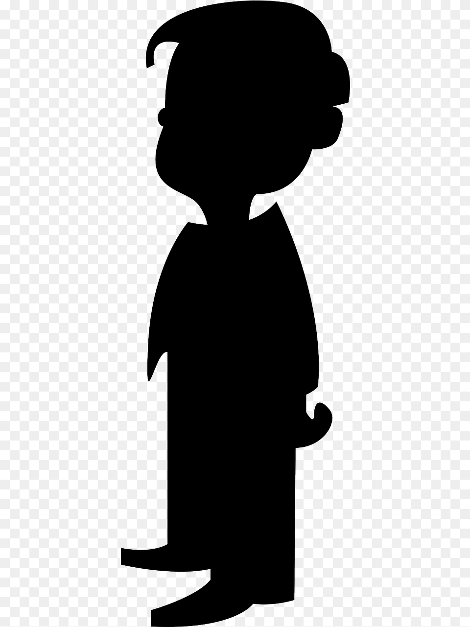 Little Boy Silhouette Clip Art Silhouette Of A Boy, Accessories, Jewelry, Necklace Free Transparent Png