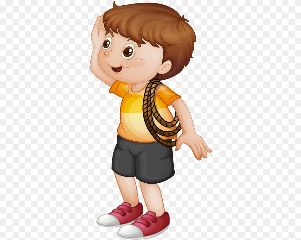 Little Boy W Rope Clip Art Clipart Boy School Clipart Little Spanish Boy Cartoon, Baby, Person, Face, Head Png