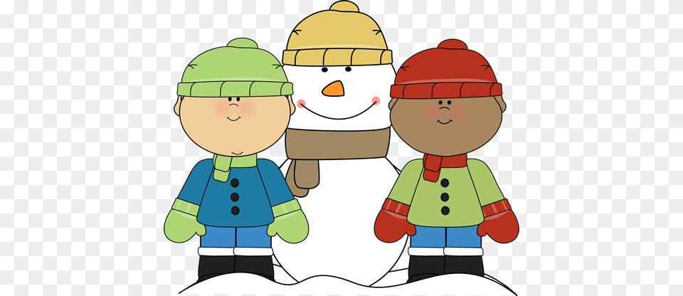 Little Boys With Snowman Clipartsvg Snowman Clip, Nature, Outdoors, Winter, Baby Free Png Download
