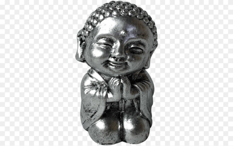 Little Buddha Statue Silver Buddha Statue, Art, Adult, Male, Man Free Png Download
