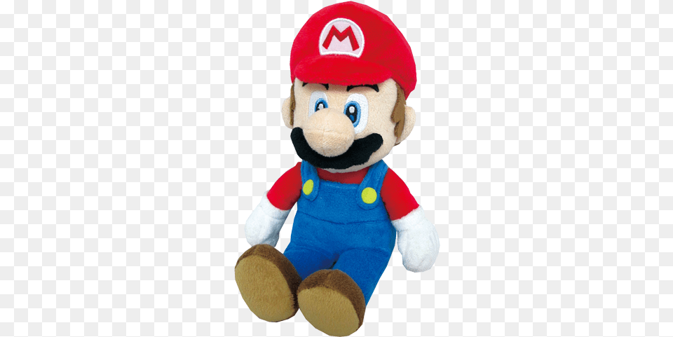 Little Buddy Mario Plush Mario 10 Inch Mario Plush Eb Games, Toy, Teddy Bear Free Transparent Png
