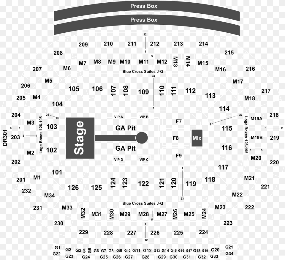 Little Caesars Concert Seating Chart, Cad Diagram, Diagram Free Png Download
