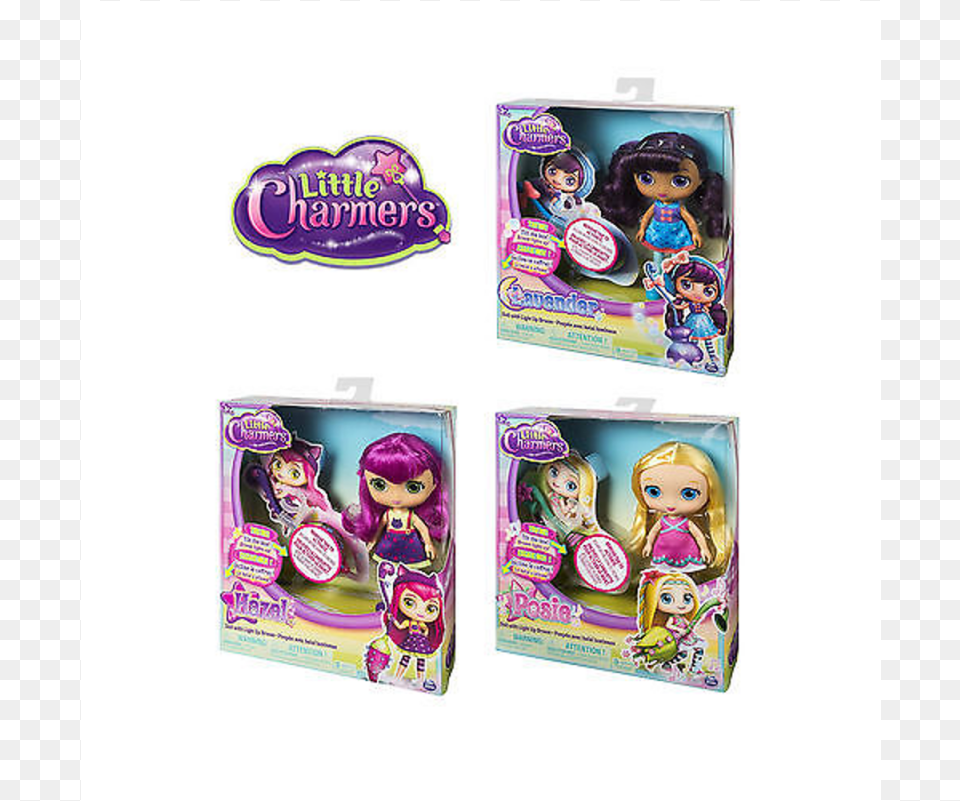 Little Charmers Assortimento C Little Charmers 20cm Lavender Doll With Light Up Broom, Toy, Figurine, Person, Baby Free Transparent Png