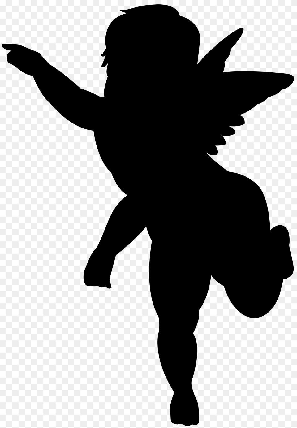 Little Cupid Clip Art, Silhouette, People, Person Free Png