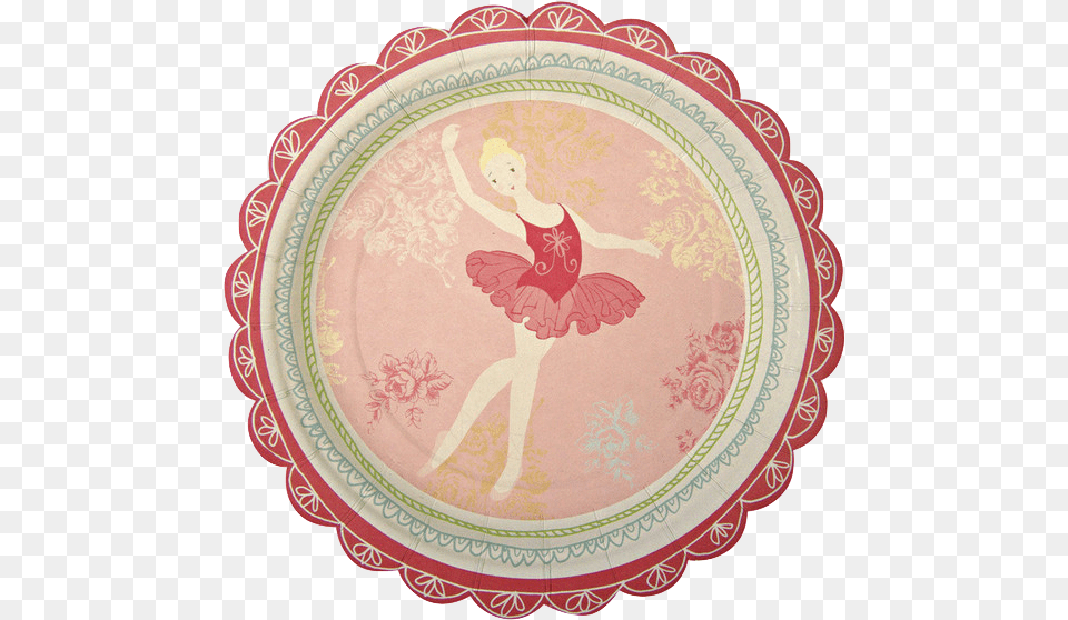 Little Dancers Ballet Small Plates 1st Birthday Thank You Labels, Dancing, Home Decor, Leisure Activities, Person Png