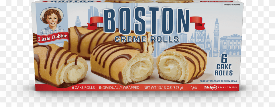Little Debbie Boston Creme Rolls, Dessert, Food, Pastry, Person Free Png Download