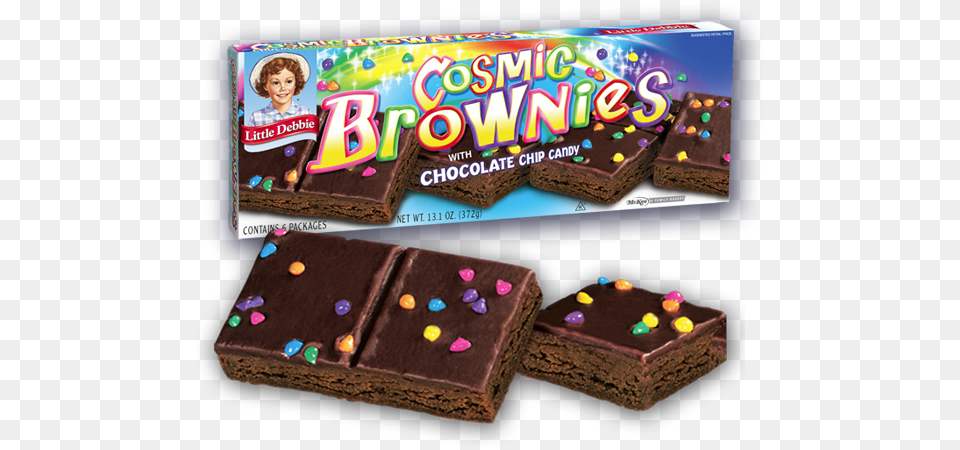 Little Debbie Cosmic Brownies, Sweets, Food, Chocolate, Dessert Free Transparent Png