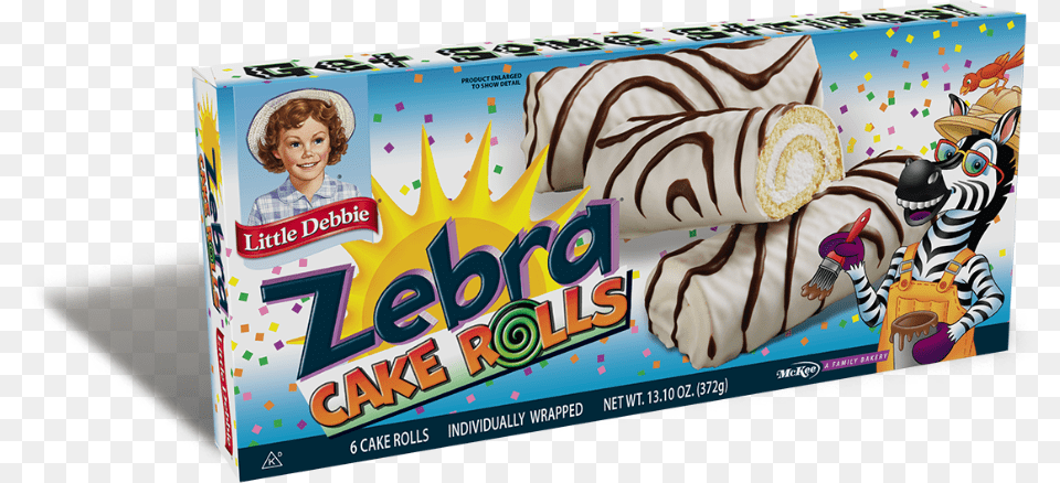 Little Debbie Zebra Cake Rolls, Food, Sweets, Person Png