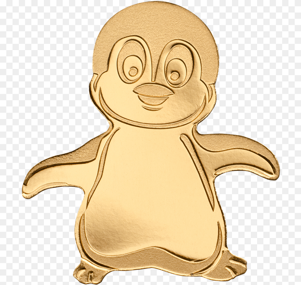 Little Emperor Penguin Pinguino De Oro, Gold, Baby, Person, Bronze Free Transparent Png