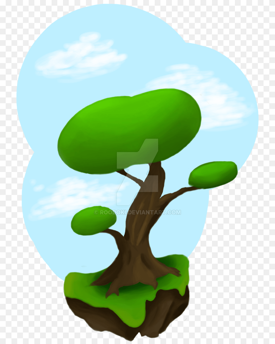 Little Floating Island, Green, Plant, Tree, Leaf Png Image