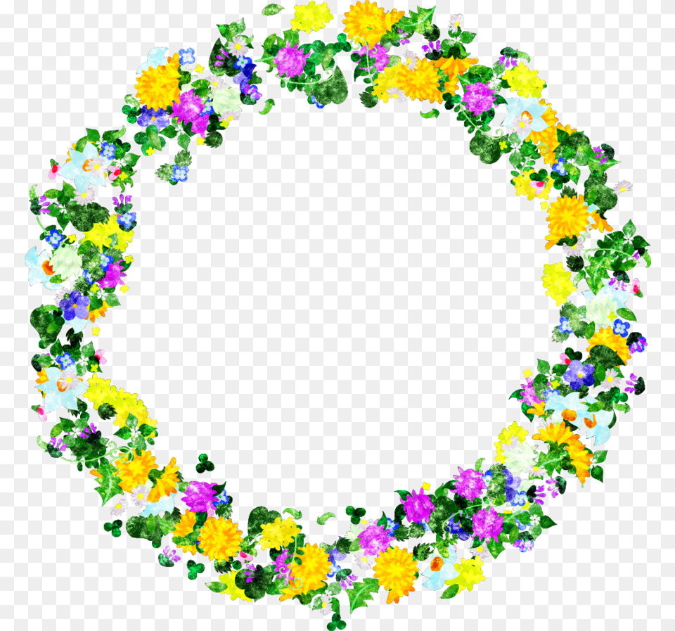 Little Flower Wreath By Atelier Bw Flowers Wreath, Art, Floral Design, Flower Arrangement, Graphics Free Png Download