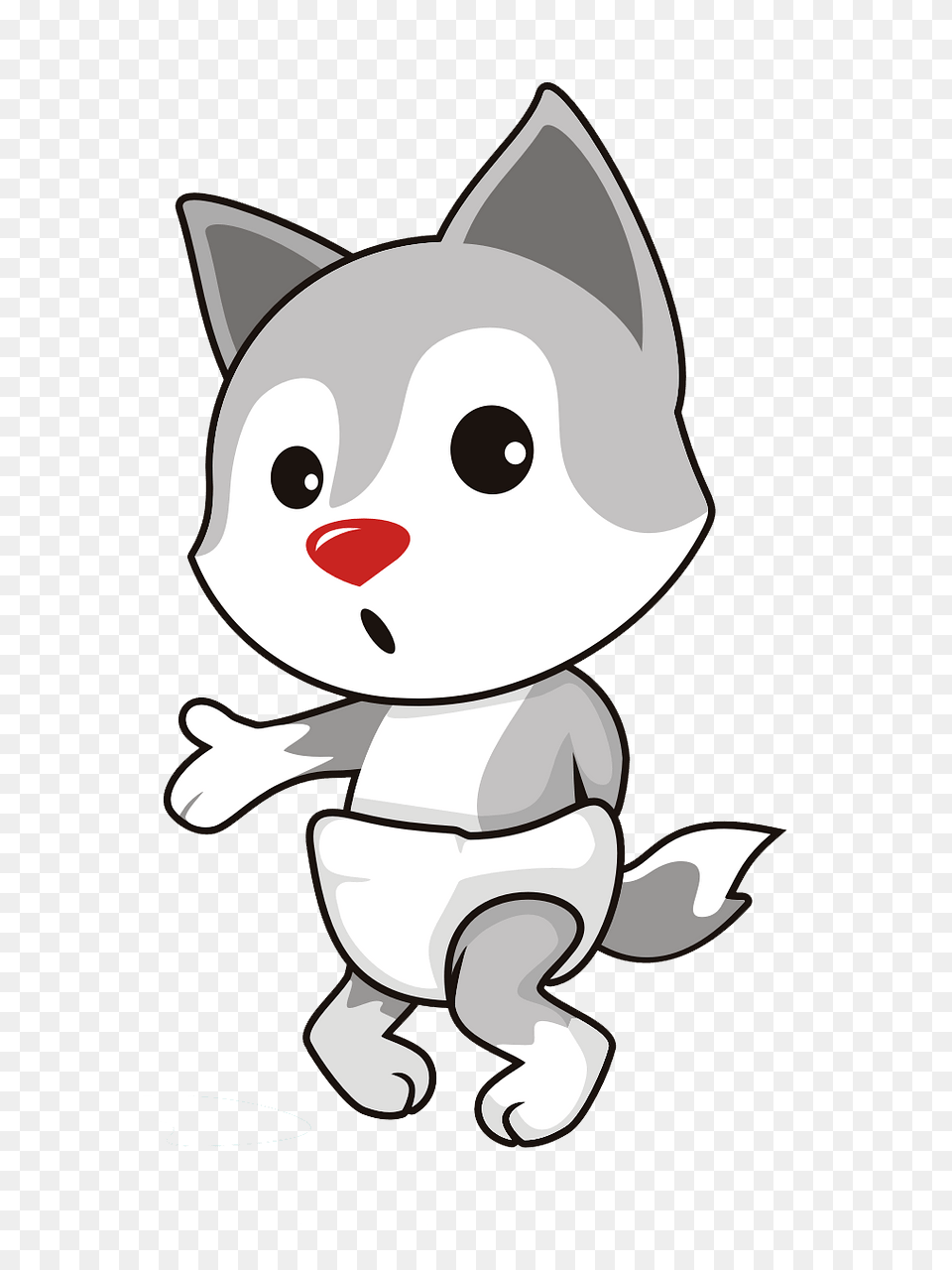Little Fox In A Diaper Clipart, Plush, Toy, Animal, Bear Png