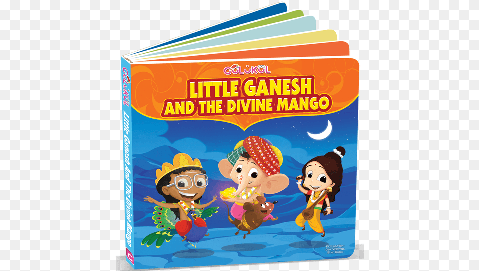 Little Ganesh And The Divine Mango, Book, Publication, Baby, Person Free Png